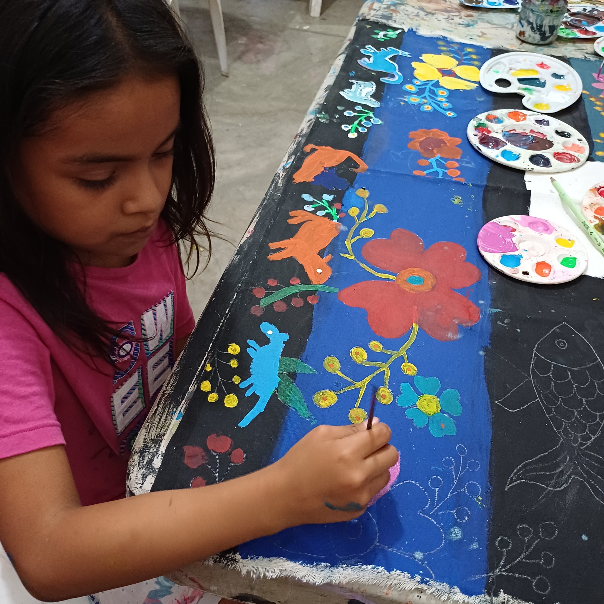Actividad Cultural Comunitaria: Vivero Creativo "Grabando Flores en el Jardín"