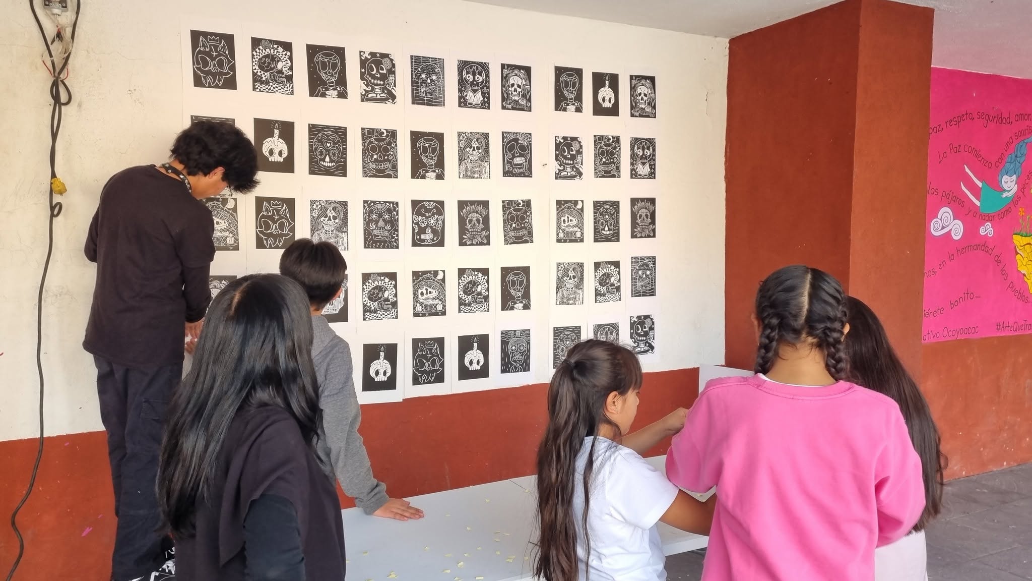 Actividad Cultural Comunitaria: Gráfica en el Mitote del Mictlán