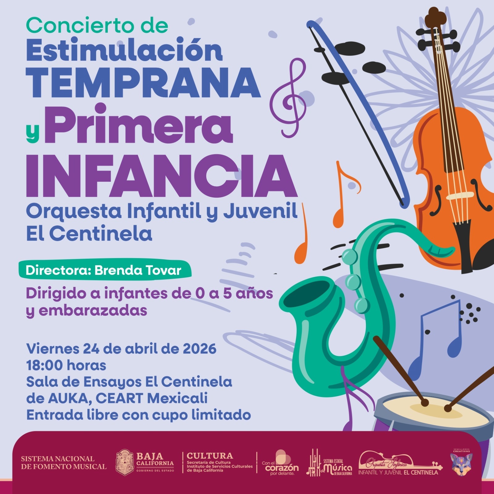 Concierto de estimulación temprana y primera infancia