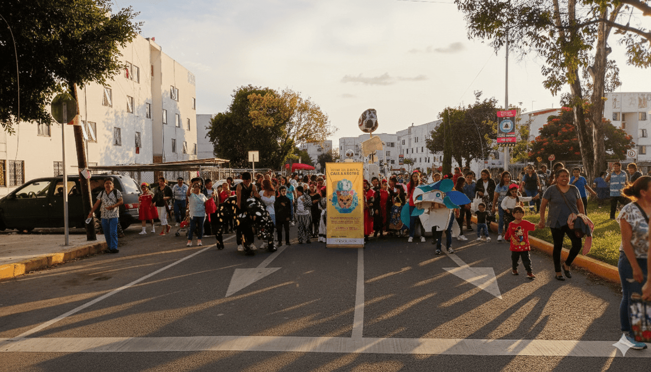 Actividad Cultural Comunitaria: Tercer desfile de Catrines y Catrinas: ruta de paz
