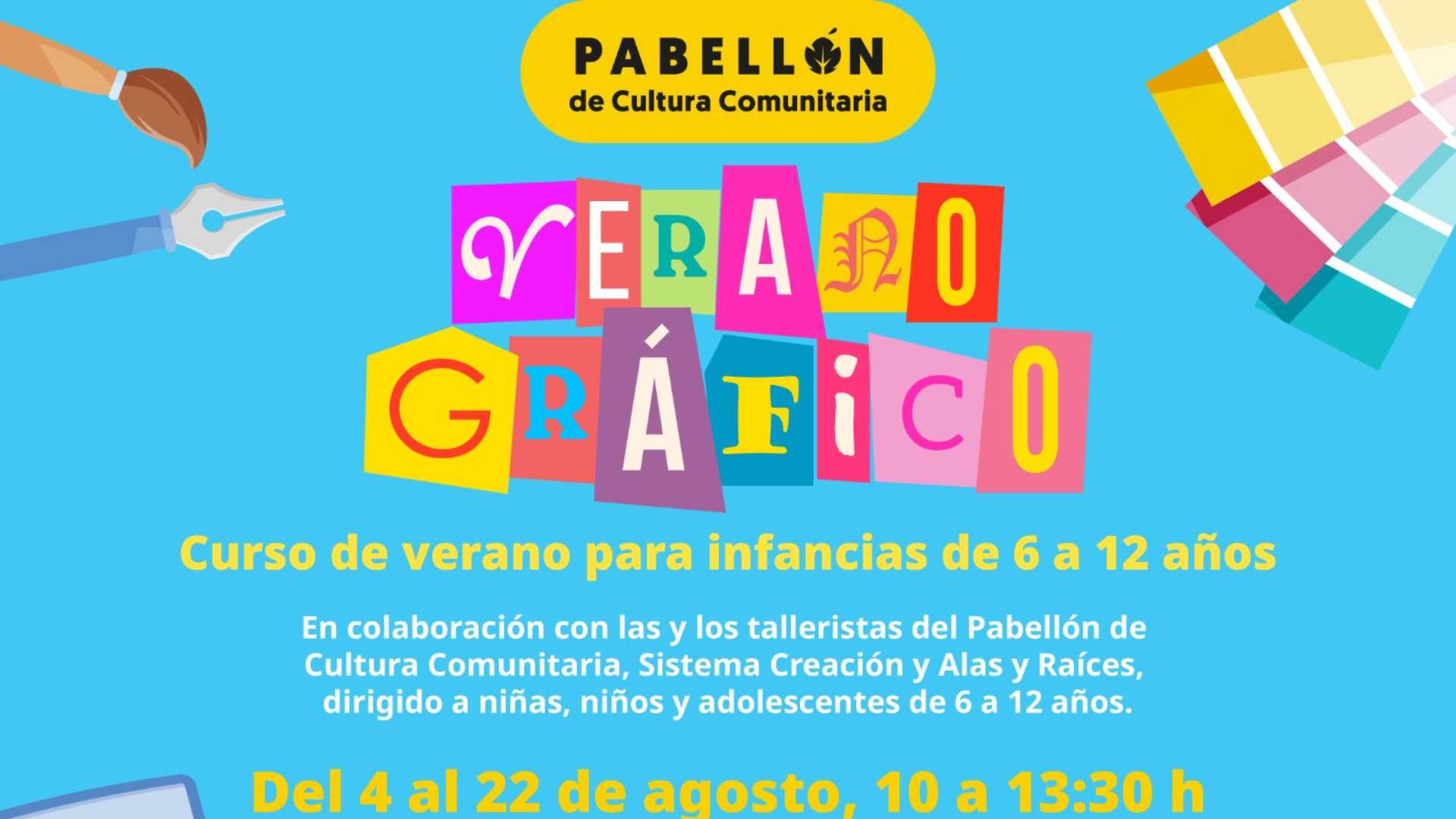 Actividad Cultural Comunitaria: Verano gráfico