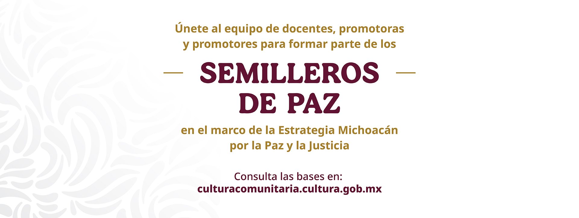 Semilleros de Paz en el marco de la Estrategia Michoacán por la Paz y la Justicia