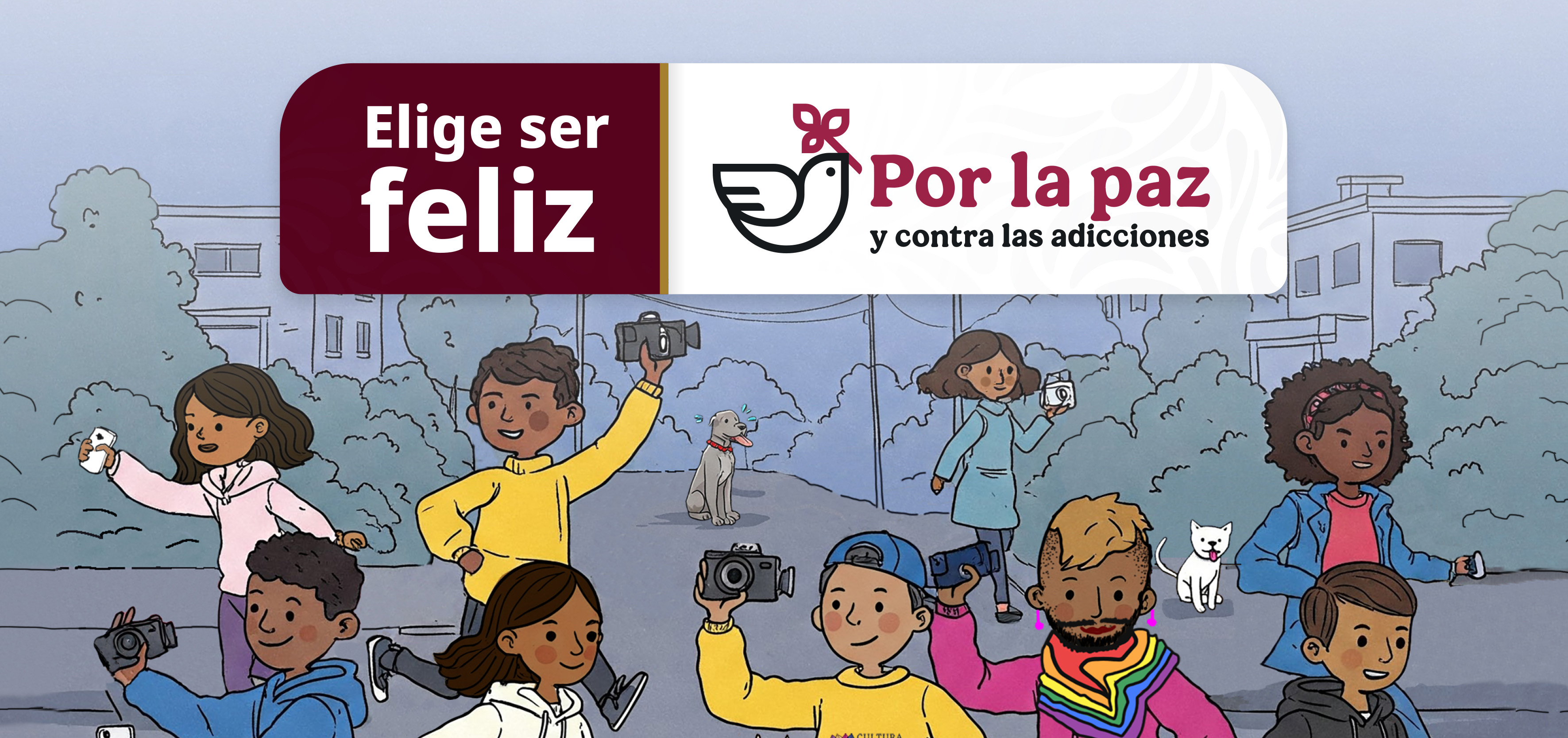 Entrada: Elige ser feliz. Por la paz y contra las adicciones