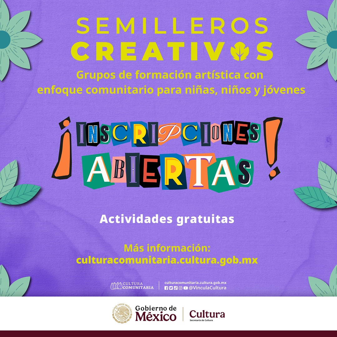 Entrada: EN 2026, SÚMATE A LOS SEMILLEROS CREATIVOS DEL PROGRAMA CULTURA COMUNITARIA 