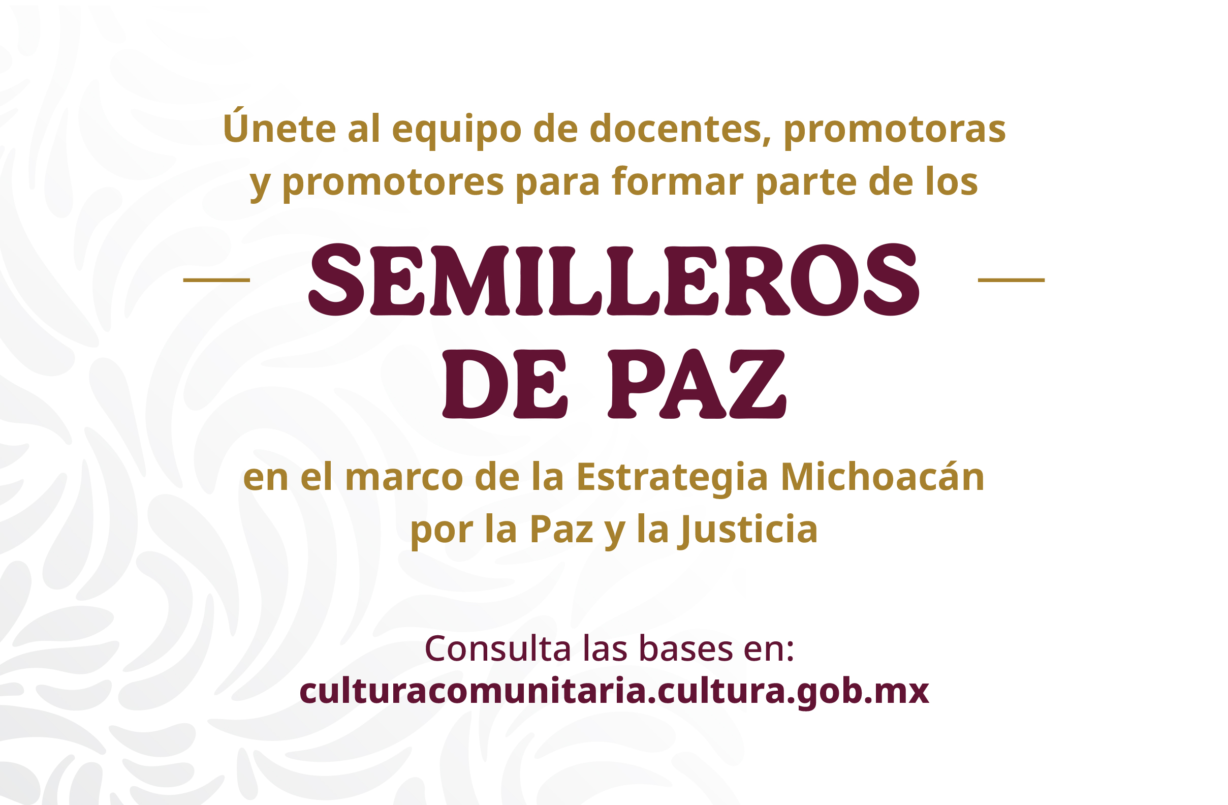 Semilleros de Paz en el marco de la Estrategia Michoacán por la Paz y la Justicia