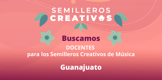 Entrada: Buscamos docentes para Guanajuato | Semilleros Creativos de Música 2026
