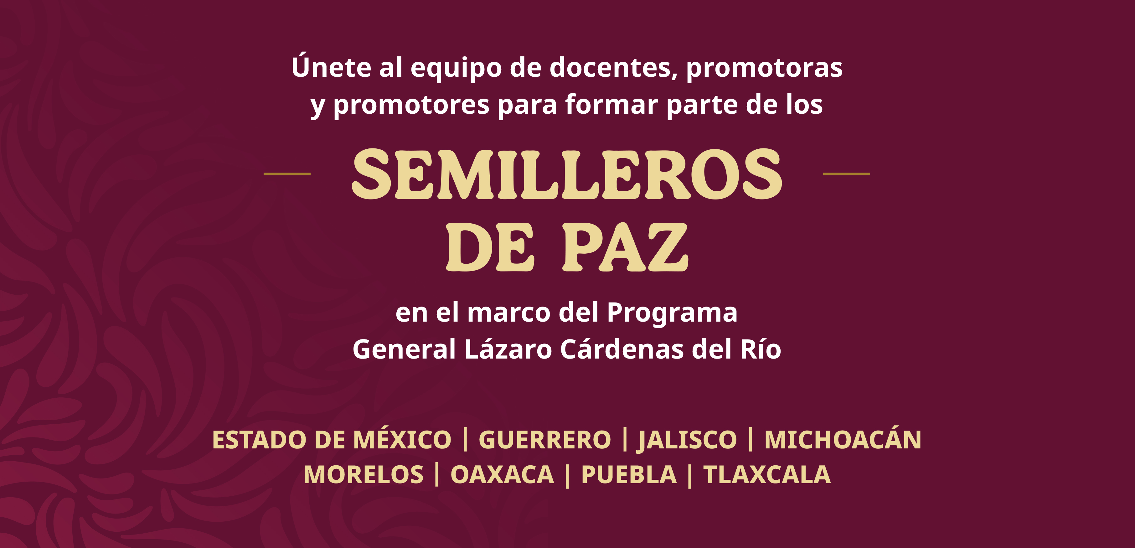 Entrada:Semilleros de Paz en el marco del Programa Lázaro Cárdenas del Río