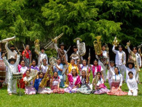 Semillero Creativo de Banda sinfónica comunitaria de Capulálpam